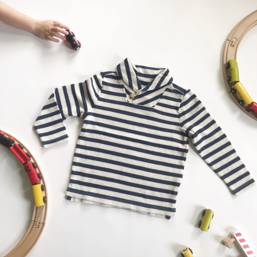Old Navy | Shawl Collar Striped Sweater